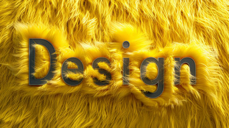 Yellow Fur Art and Creativity concept art poster.の素材