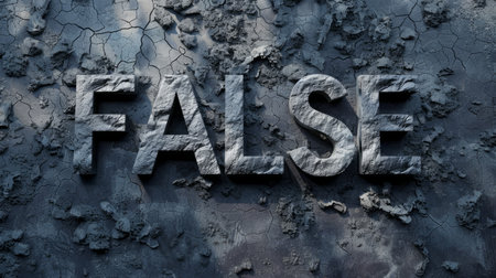 Carbon Fake and Misinformation concept art poster.の素材