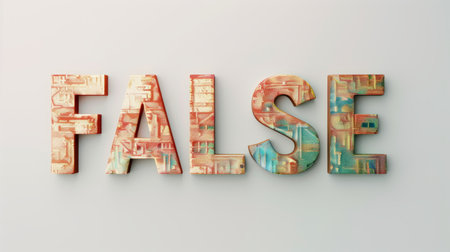 Mistake and Fraud symbol created in Pixel Typography.の素材