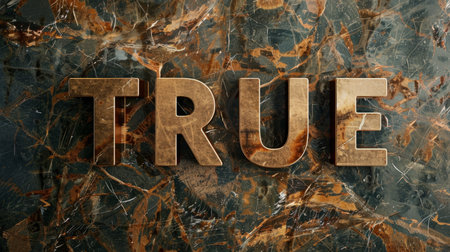 Brown Marble Verification and Reality concept art poster.の素材
