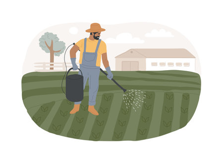 Biological pest control isolated cartoon vector illustrations.のイラスト素材