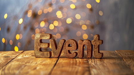 Brown Glossy Surface Celebration and Party concept art poster.の素材