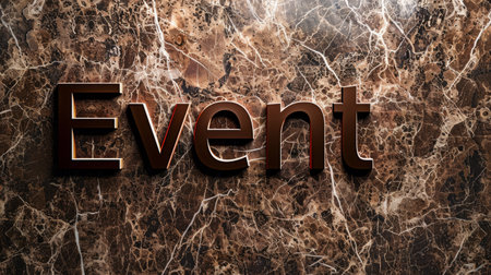 Brown Marble Celebration and Party concept art poster.の素材