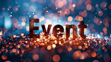 Rose Gold Celebration and Party concept art poster.の素材