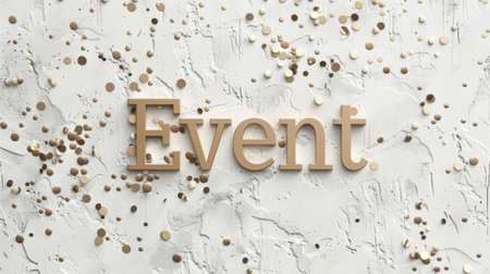 Celebration and Party symbol created in Script Typography.の素材