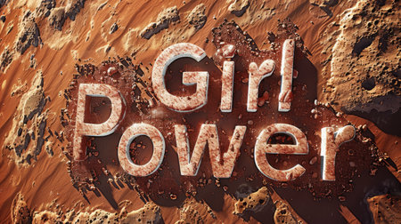 Mars Empowerment and Feminism concept art poster.の素材