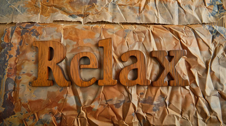 Brown Stress Relief concept art poster.の素材