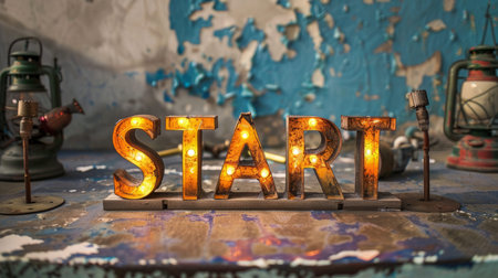 Ambient Lighting Launch and Beginning concept art poster.の素材