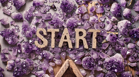 Amethyst Crystal Launch and Beginning concept art poster.の素材