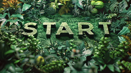 Green Launch and Beginning concept art poster.の素材