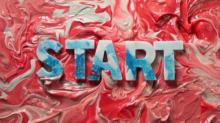 Red Marble Launch and Beginning concept art poster.の素材