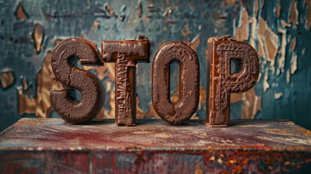 Brown End and Restriction concept art poster.の素材