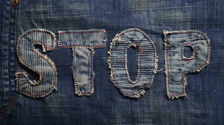 Denim End and Restriction concept art poster.の素材