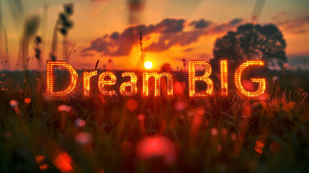 Sunset Personal development concept art poster.の素材