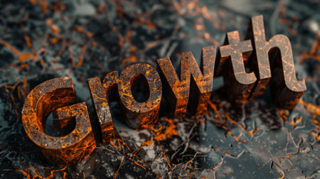 Brown Marble Business development concept art poster.の素材