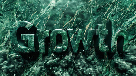 Green Marble Business development concept art poster.の素材