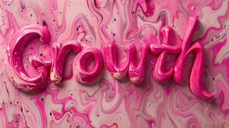 Pink Marble Business development concept art poster.の素材