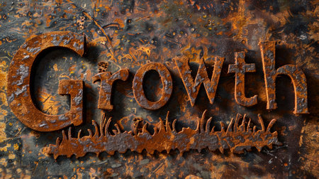 Rustic Leather Business development concept art poster.の素材