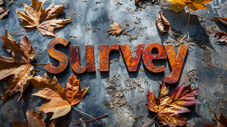 Autumn Customer feedback concept art poster.の素材