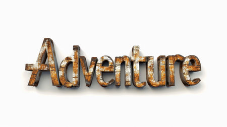 Travel experiences symbol created in Display Typography.の素材