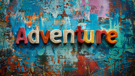 Venetian Plaster Travel experiences concept art poster.の素材