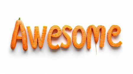 Breathtaking moments symbol created in Baby Carrot Typography.の素材