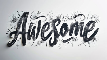 Breathtaking moments symbol created in Hand-Lettering.の素材