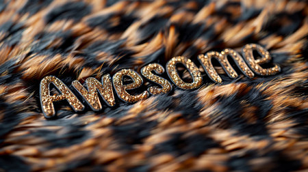 Leopard Fur Breathtaking moments concept art poster.の素材