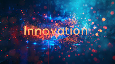 Cosmos Technological advancement concept art poster.の素材