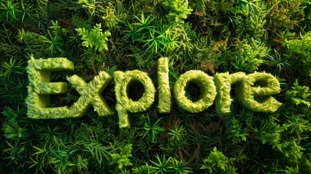 Green Fur Travel adventure concept art poster.の素材