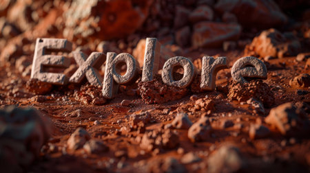 Mars Travel adventure concept art poster.の素材