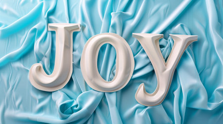 White Glossy Surface Happiness and euphoria concept art poster.の素材