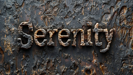 Carbon Peace and meditation concept art poster.の素材