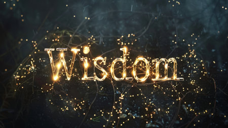 Grey LED Knowledge and intelligence concept art poster.の素材