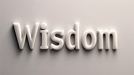 White Glossy Surface Knowledge and intelligence concept art poster.の素材