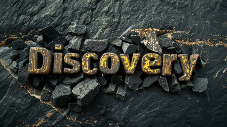 Basalt Stone Innovation and breakthrough concept art poster.の素材