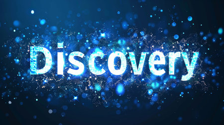 Blue LED Innovation and breakthrough concept art poster.の素材