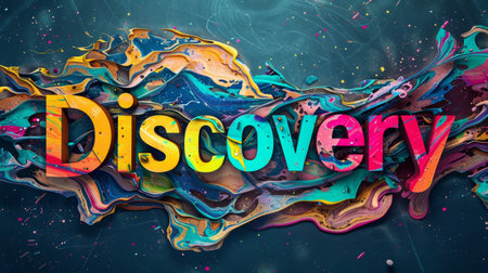 Colorful Marble Innovation and breakthrough concept art poster.の素材