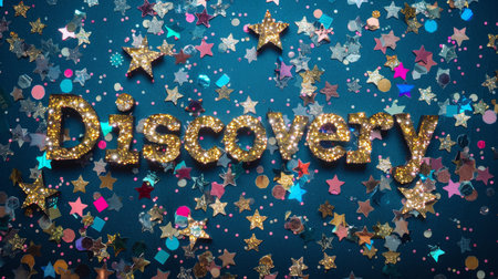 Glitter Innovation and breakthrough concept art poster.の素材