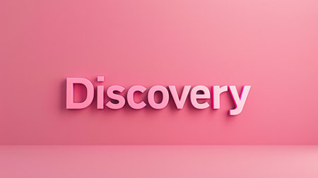 Pink Innovation and breakthrough concept art poster.の素材