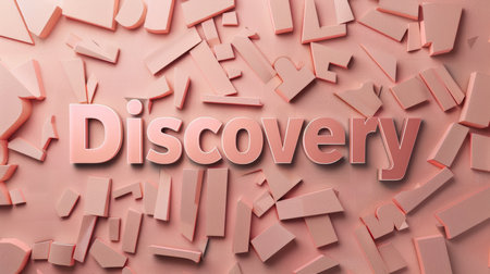 Rose Gold Innovation and breakthrough concept art poster.の素材