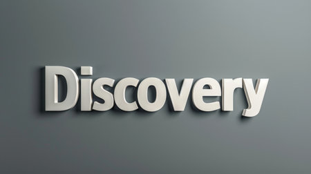 White Glossy Surface Innovation and breakthrough concept art poster.の素材