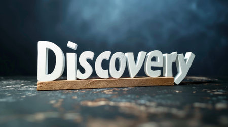 White Glossy Surface Innovation and breakthrough concept art poster.の素材