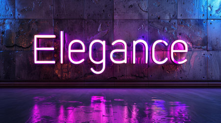 Accent Lighting Style and elegant design concept art poster.の素材