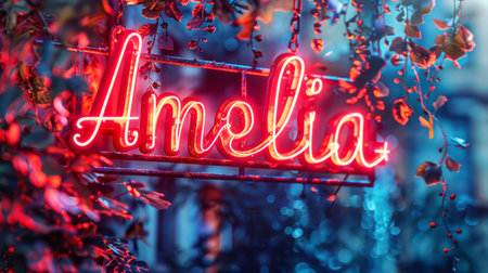 LED personalized postcard perfect for decor.の素材