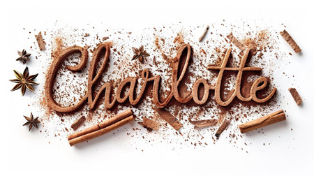 Personalized postcard perfect for decor created in Cinnamon Typography.の素材