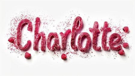 Personalized postcard perfect for decor created in Raspberry Typography.の素材