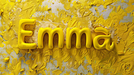 Yellow personalized postcard perfect for decor.の素材