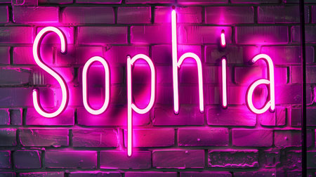 Personalized postcard perfect for decor created in Neon Lettering.の素材