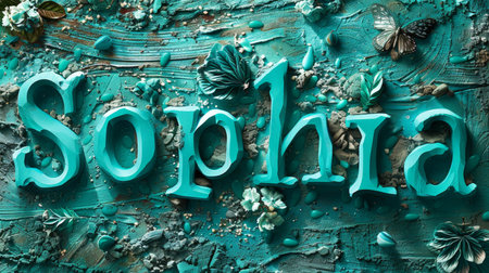 Turquoise Crystal personalized postcard perfect for decor.の素材